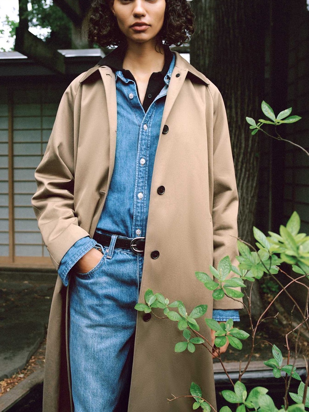 Aritzia Regent Trench Car Coat Dark Khaki Size Small
